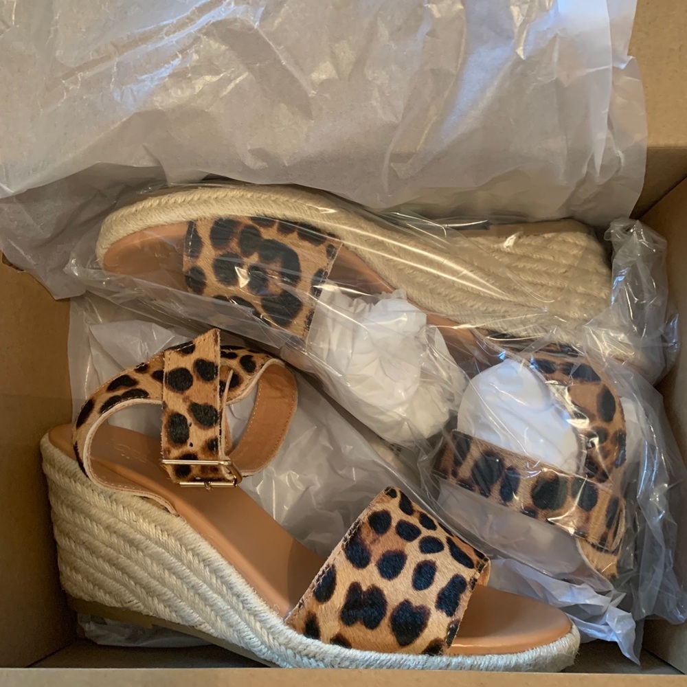 J Crew calf hair wedges...brand new!!!